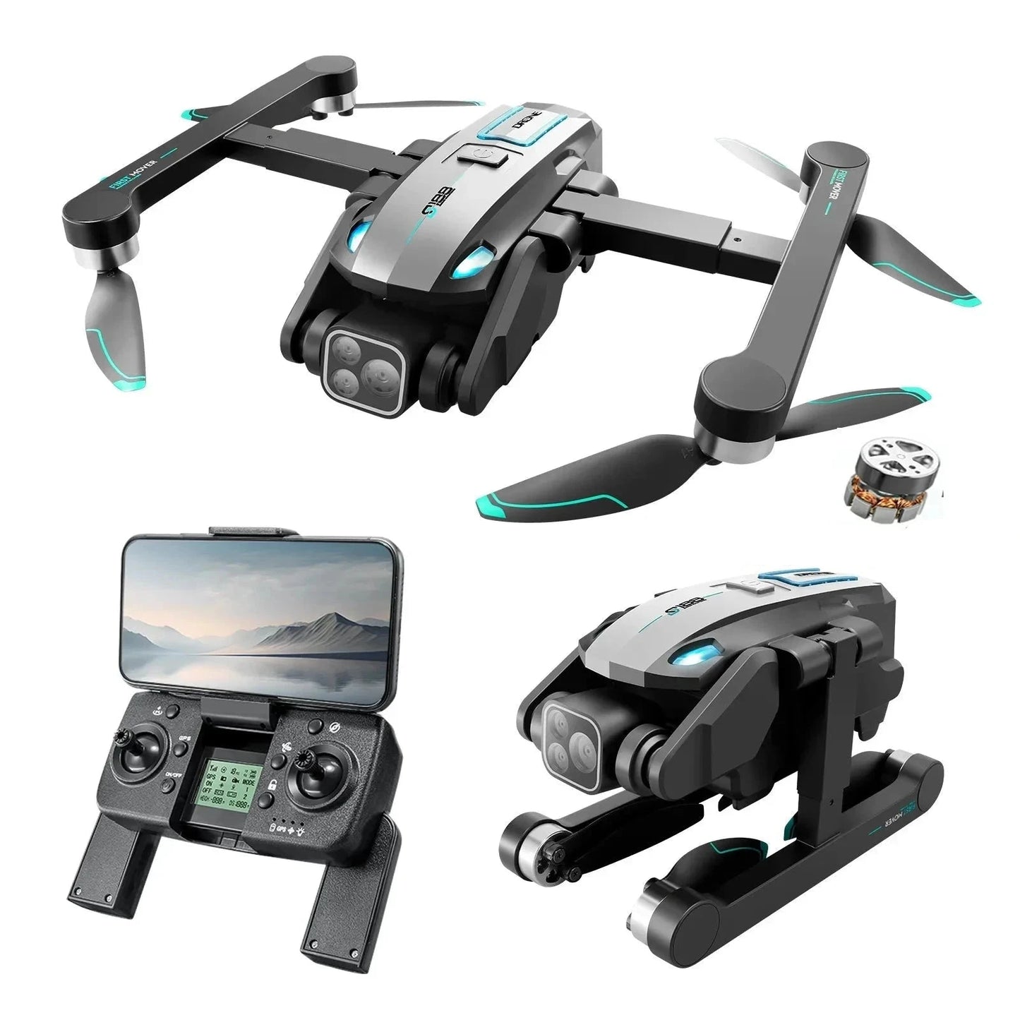 Avoidance Brushless Motor Foldable Quadcopter Drone