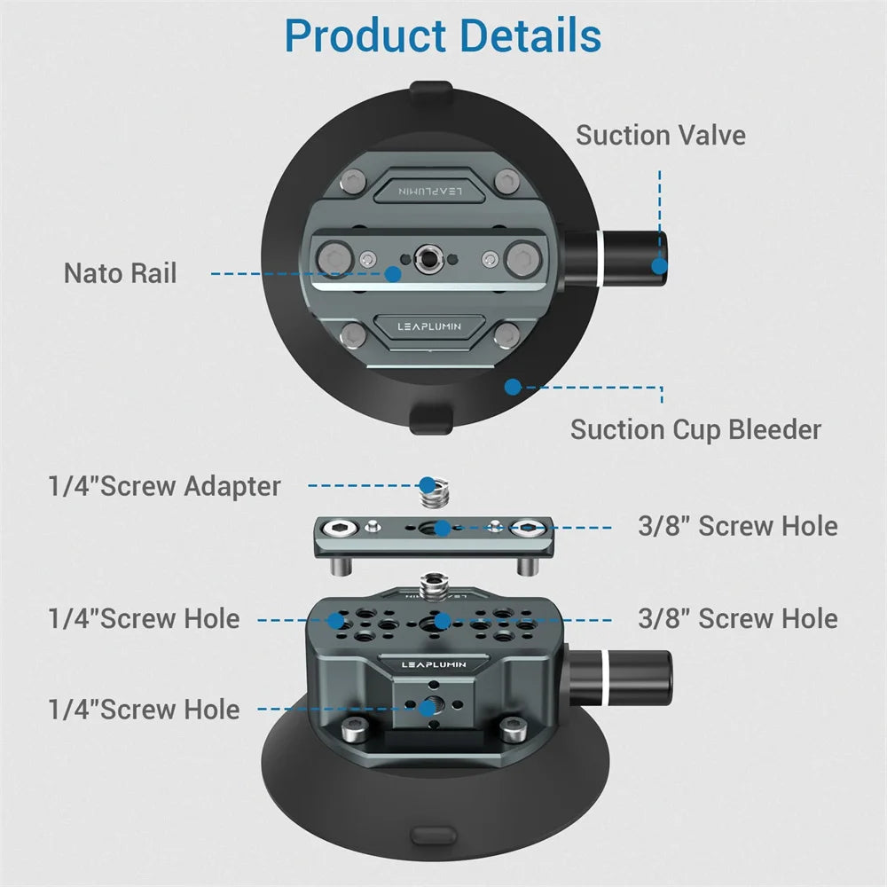 New Car Suction Cup Action Camera Holder