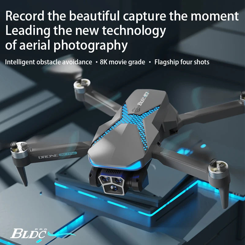 Lenovo AE7 Drone 8K HD Profesional Triple Camera Aerial Photography GPS