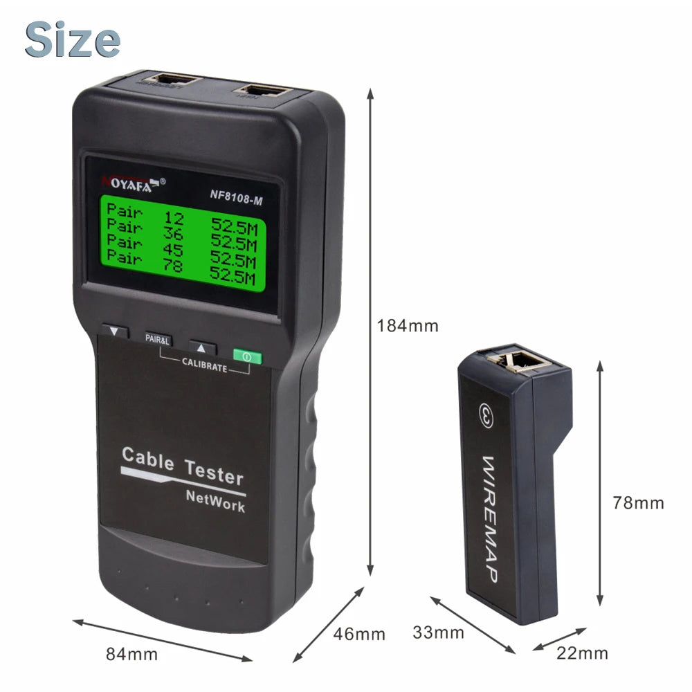 rj45 tester Measure Length Cabl Multifunctional Network Tools