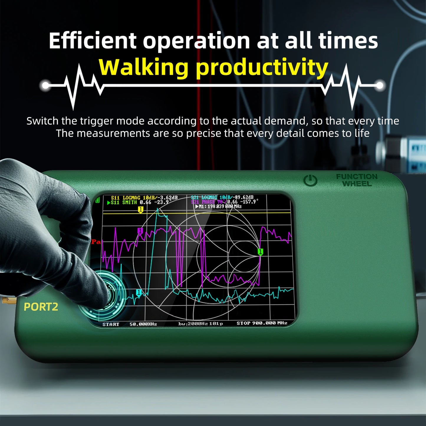 2024 New NanoVNA-P5 3.98 Inch Vector Network Analyzer