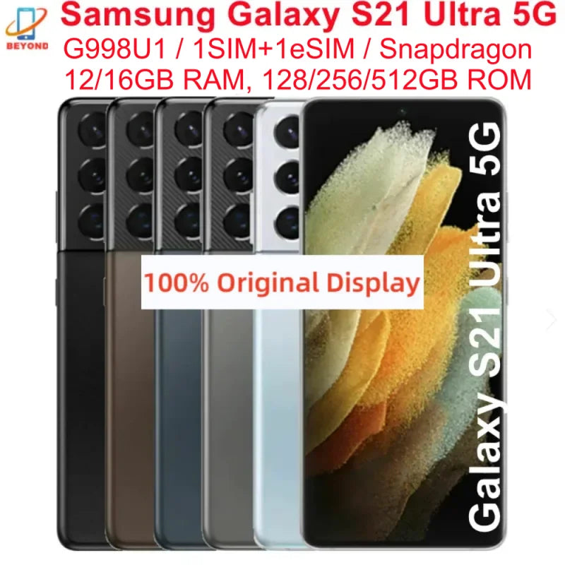 Samsung Galaxy S21 Ultra 5G G998U1 6.8" OLED Phone