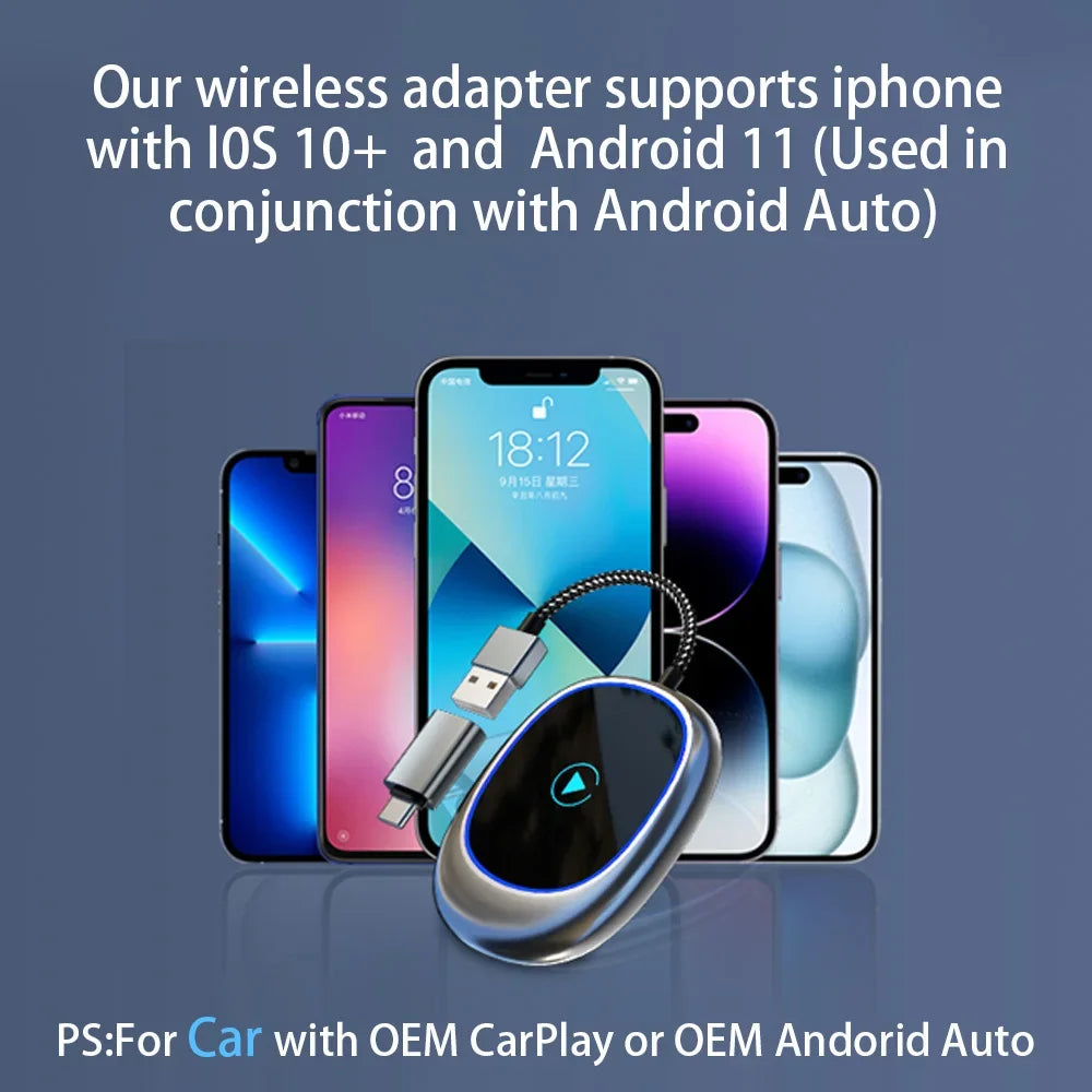 Car USB Wireless CarPlay Adapter