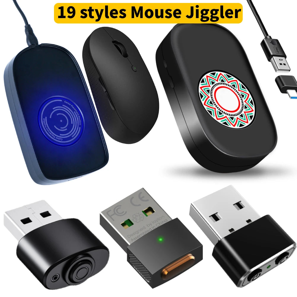 19 styles Jiggler Undetectable Mouse