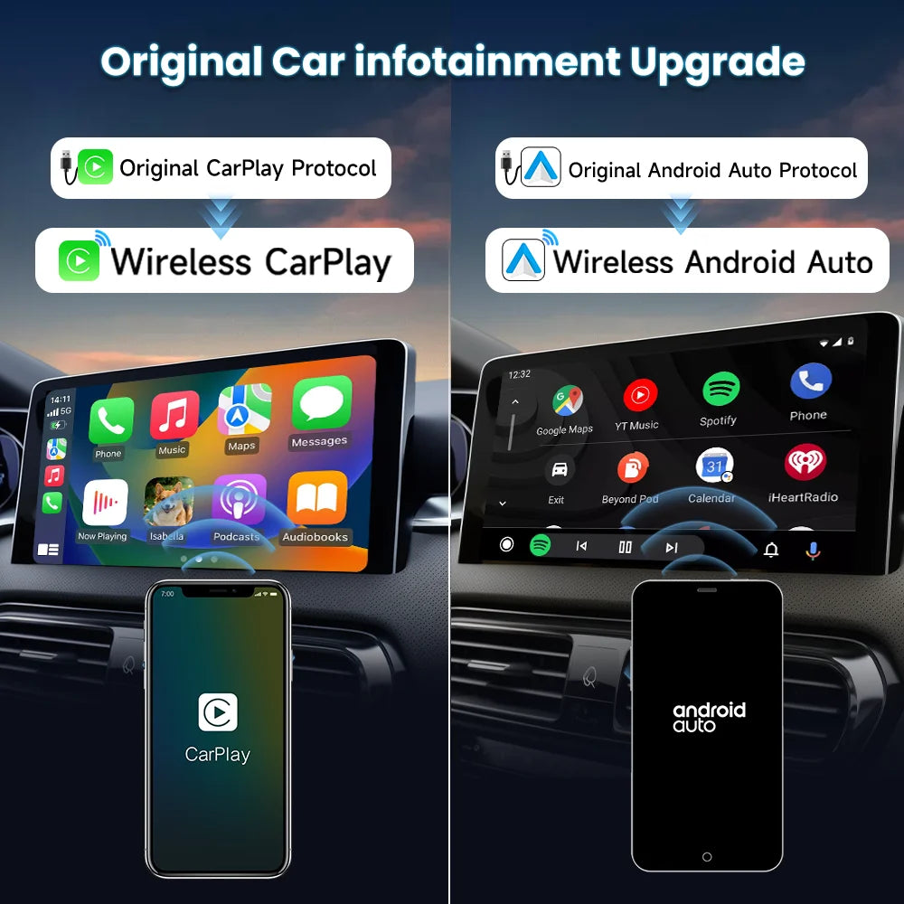 CarlinKit 5.0 CarPlay Android Auto Wireless Adapter