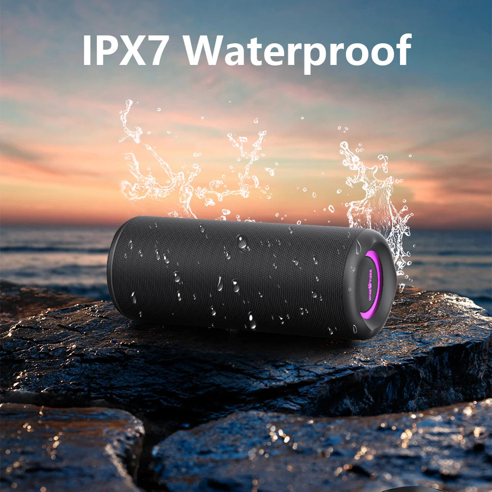 Waterproof Wireless Sound box Bass Boost BT5.3 RGB TWS Connectivity