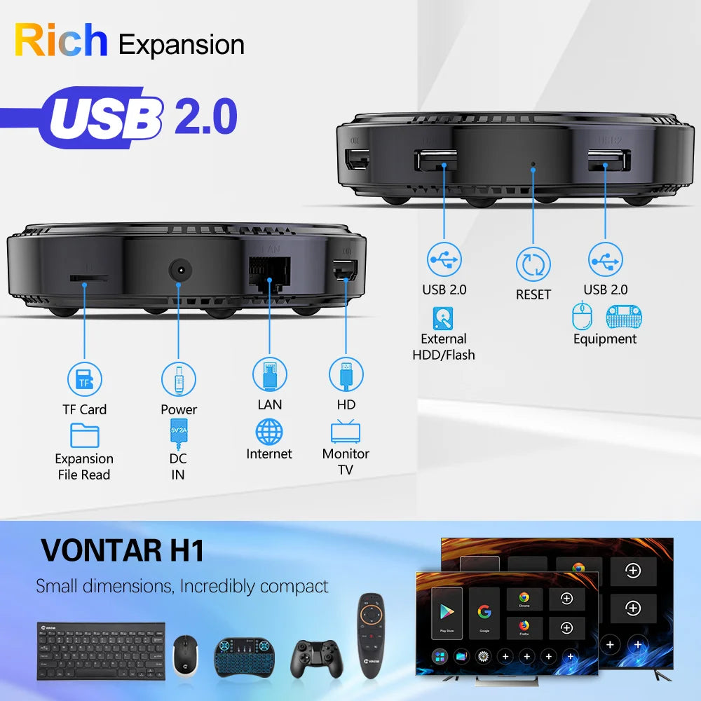 VONTAR H1 Android 12 TV Box