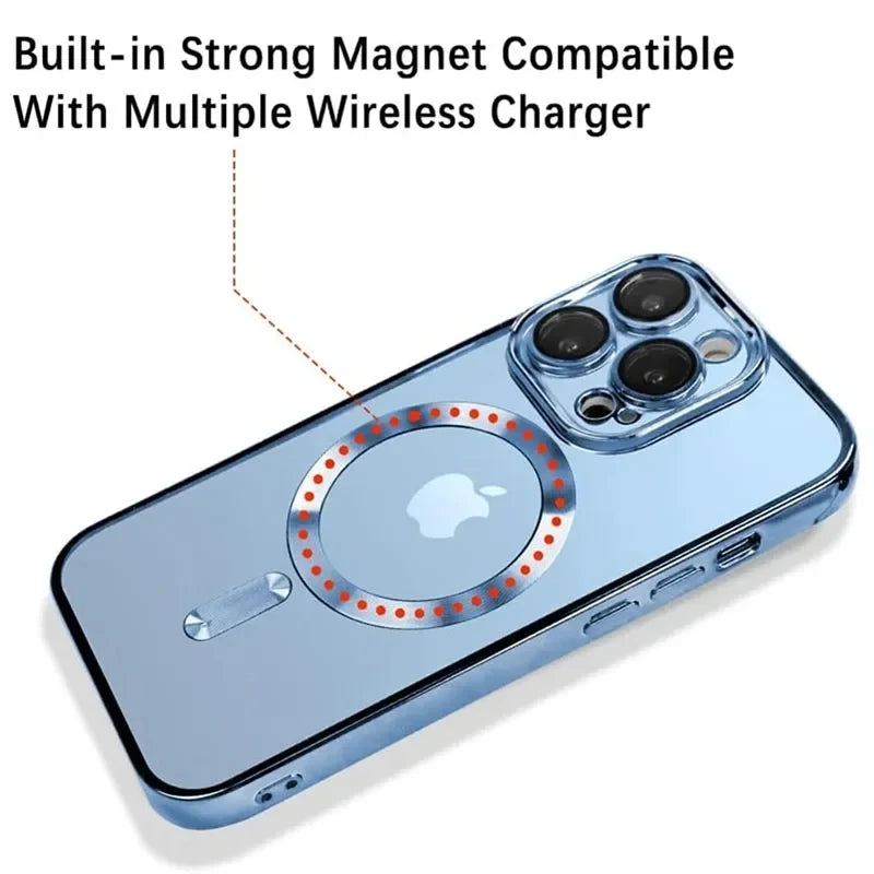 Luxury Wireless Charge Magsafe Phone Case For iPhone