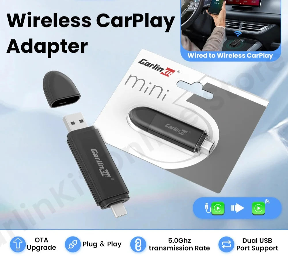 New Carlinkit Mini SE Wireless Carplay Adapter