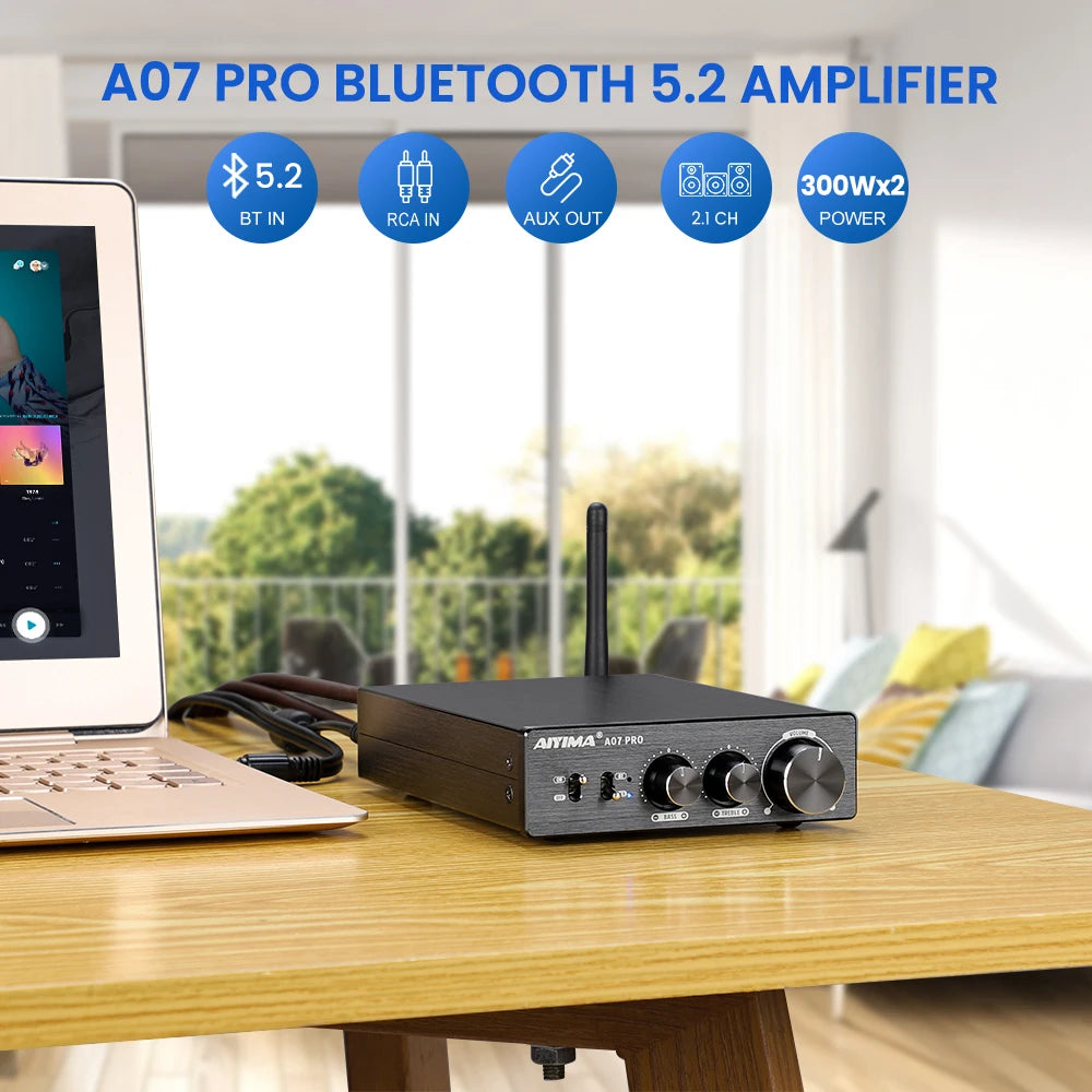 New AIYIMA A07 PRO Bluetooth Amplifier