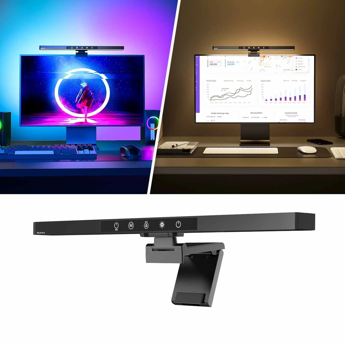 BM-CS1 RGB Backlight Computer Monitor Lamp