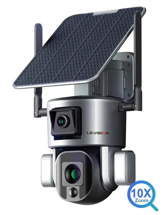 LS VISION 4K 8MP Dual Lens Solar Camera