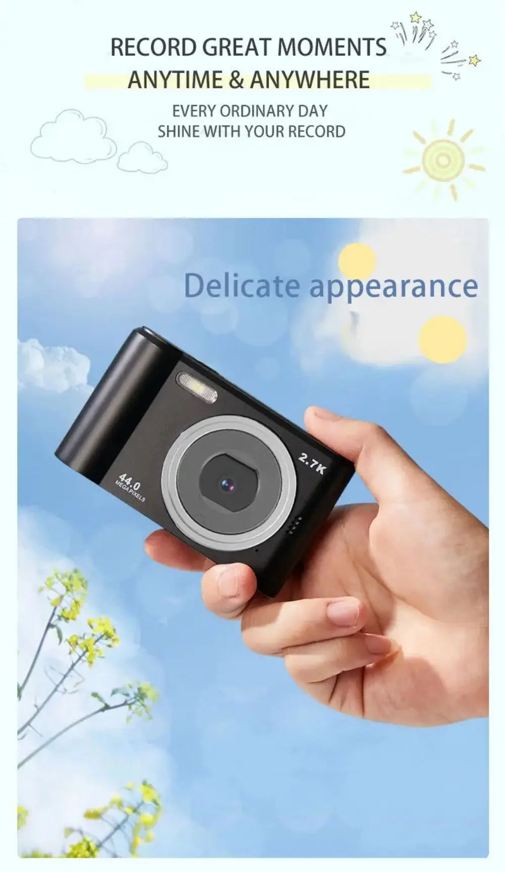 Digital Camera Autofocus Camera for Kid Camcorder