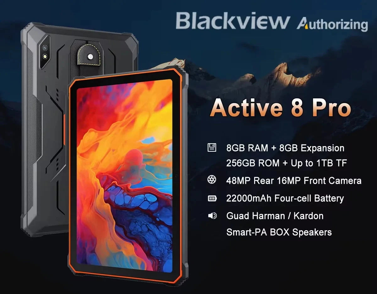 New Blackview Active 8 Pro Rugged Tablets