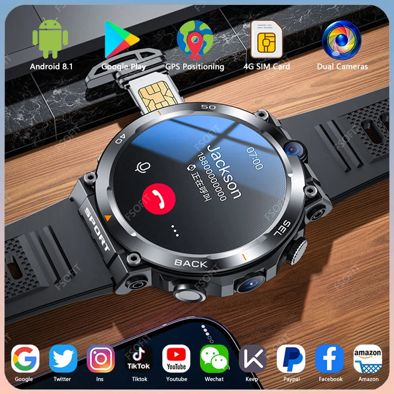 1.39-inch 4G Network SIM Card Smart Watch