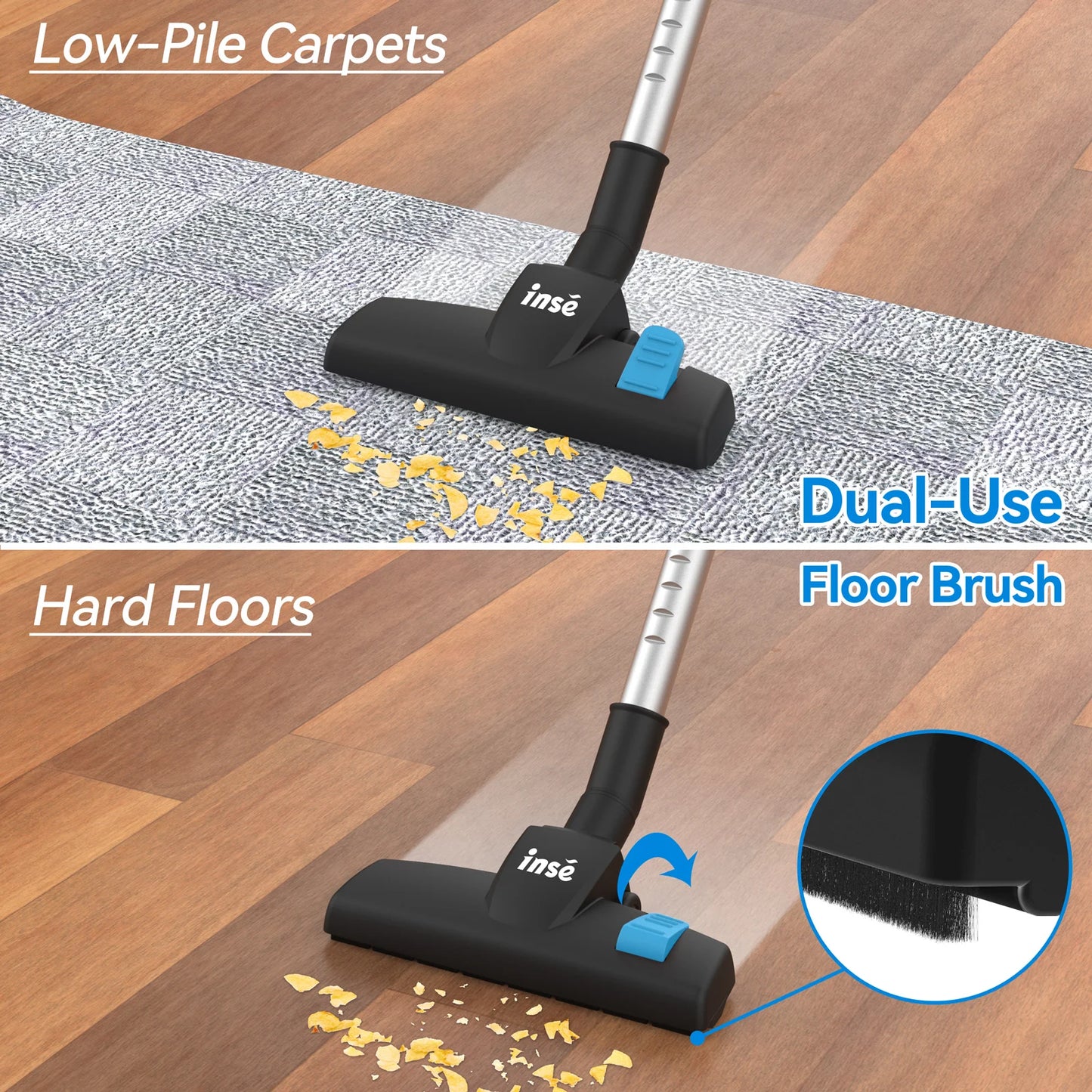 Powerful Suction 600W Motor Stick Handheld Vaccum Cleaner