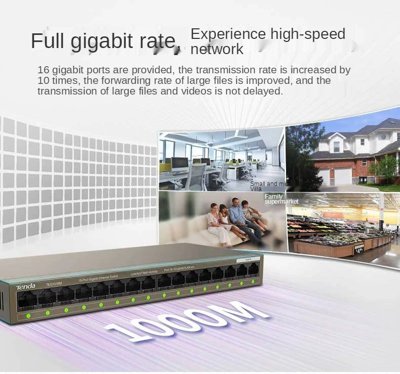 New Tenda 16 Port Gigabit Switch