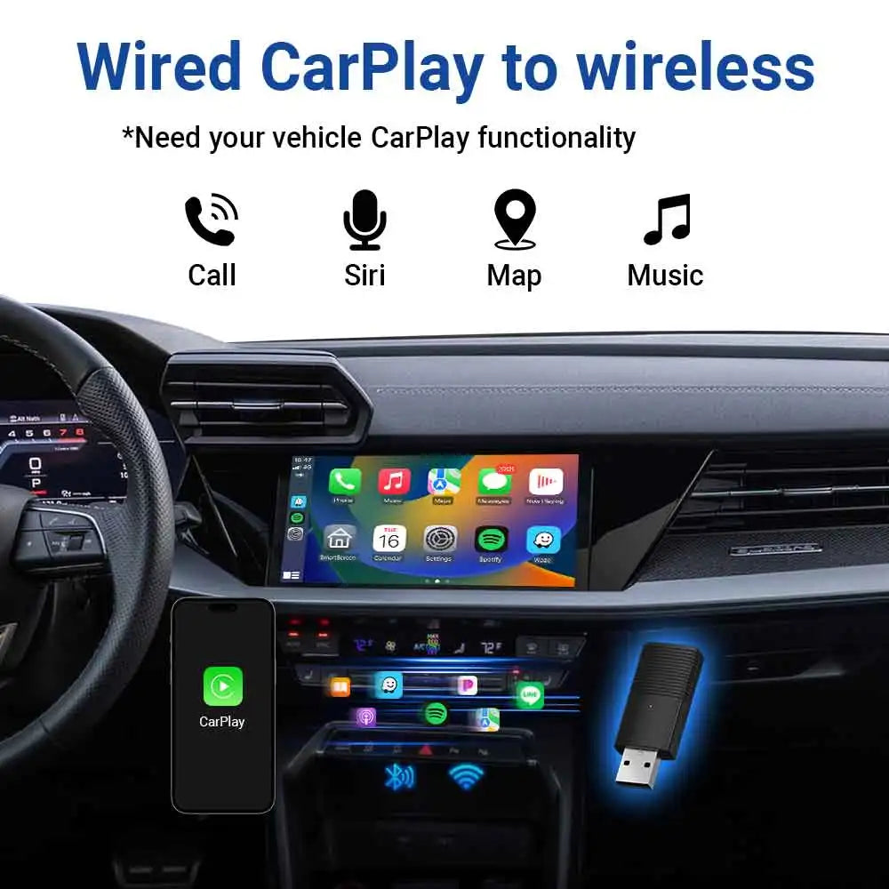 MINI Wireless CarPlay Adapter USB Stick Car Accessories