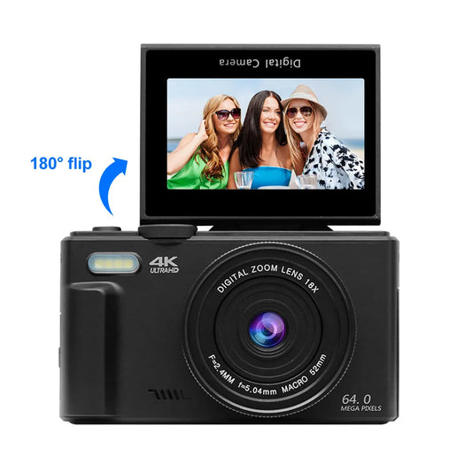 Camera 4K 18X Digital Zoom Vintage Vlog Video Recorder