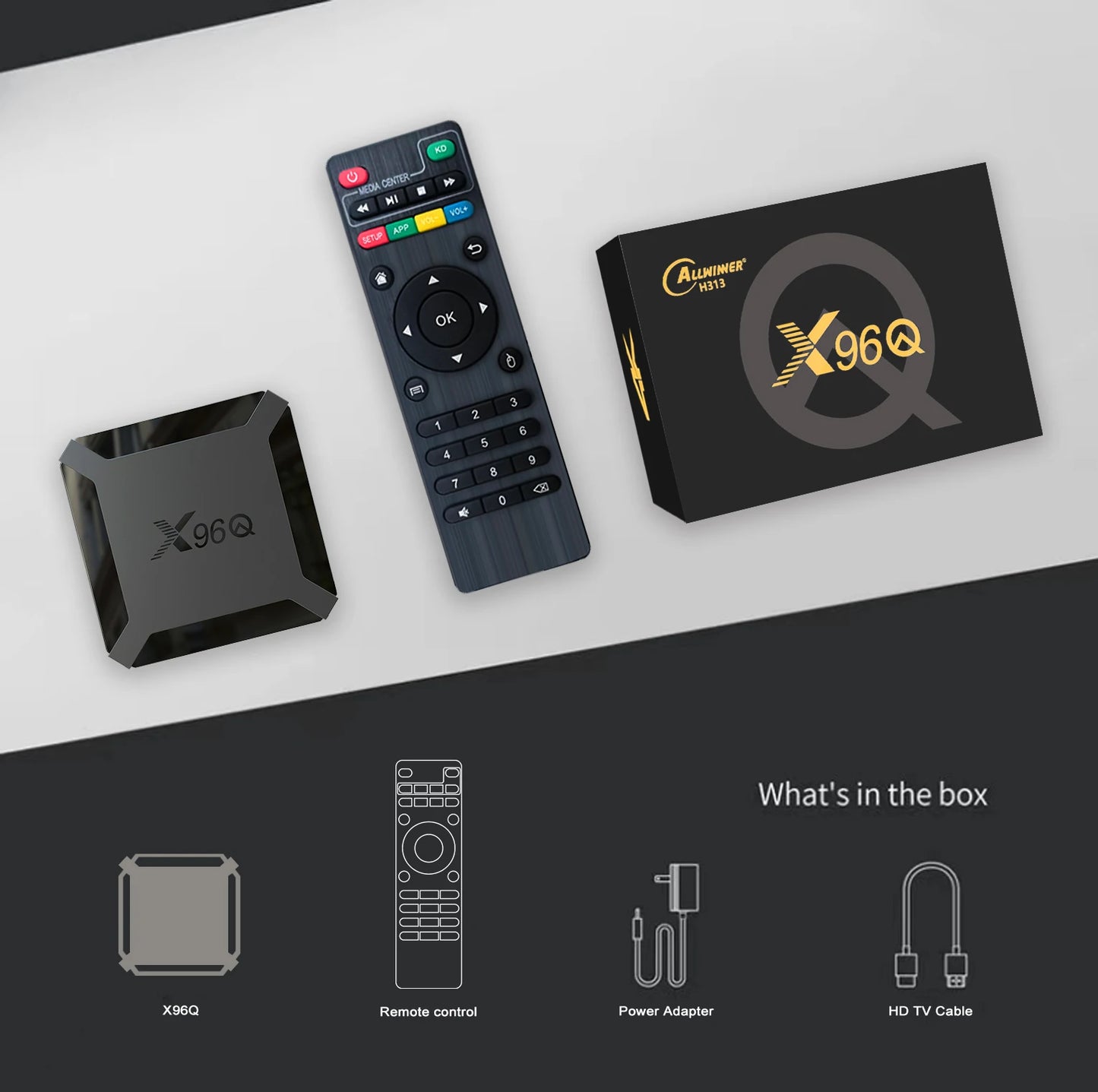 H313 Quad Core 4K Smart TV BOX