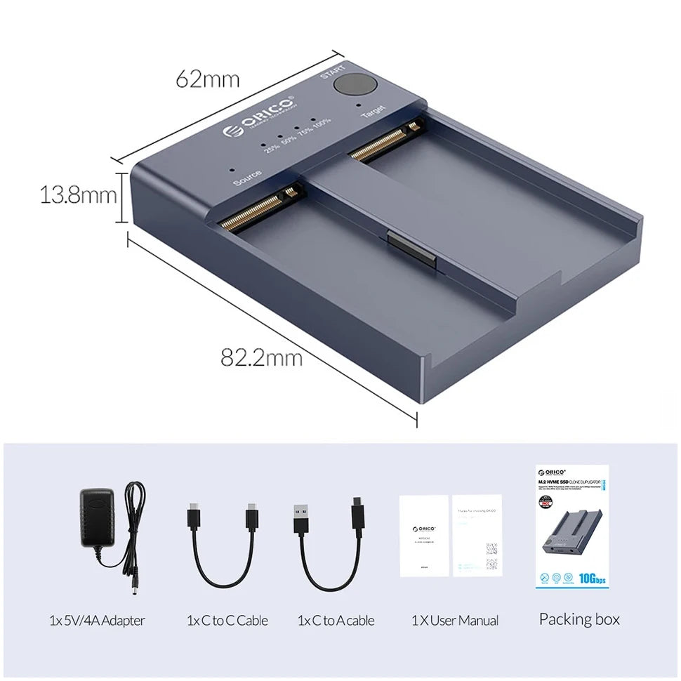 New External Case Type C Gen2 Hard Drive