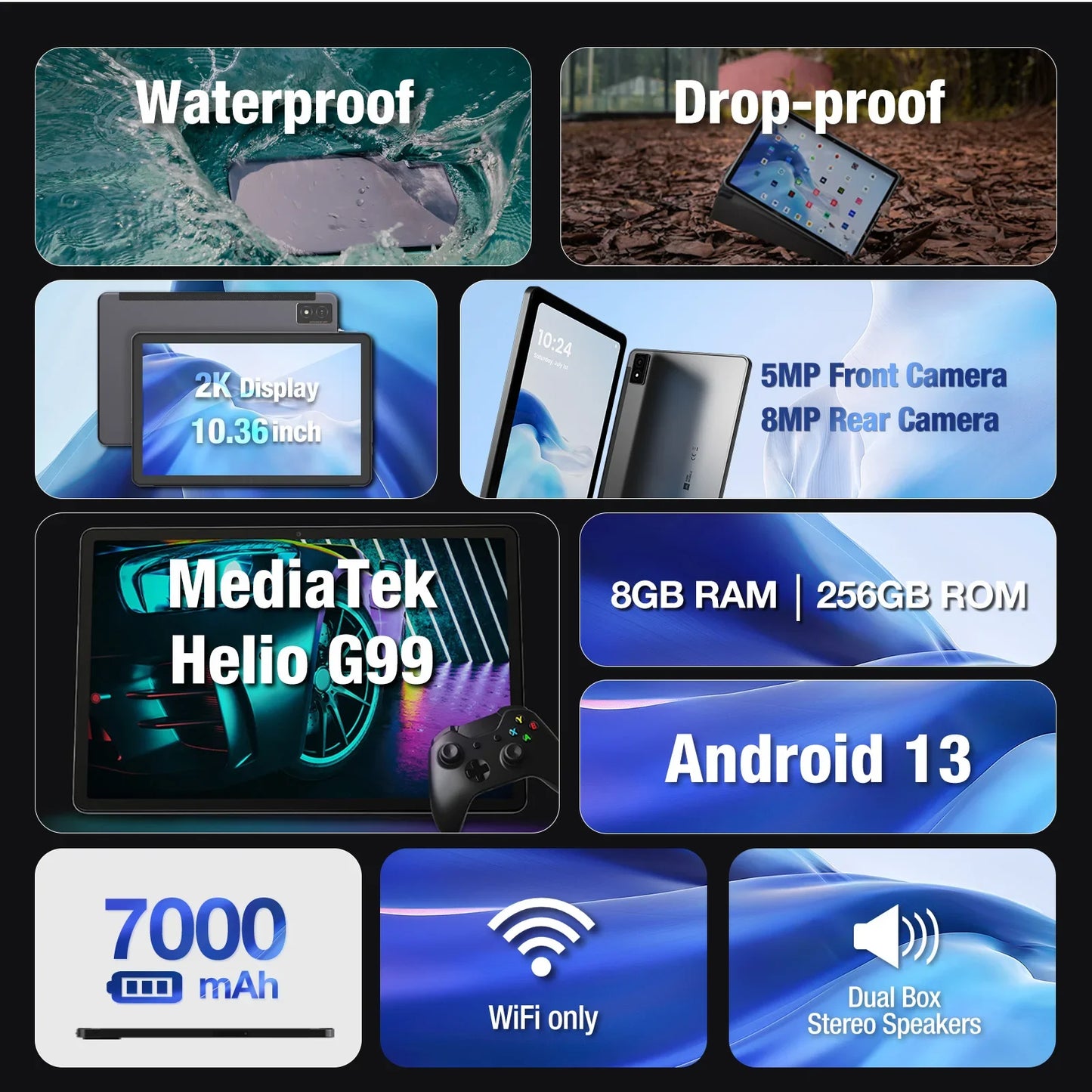 AGM PAD P1 Waterproof 10.36" FHD+ Tablet