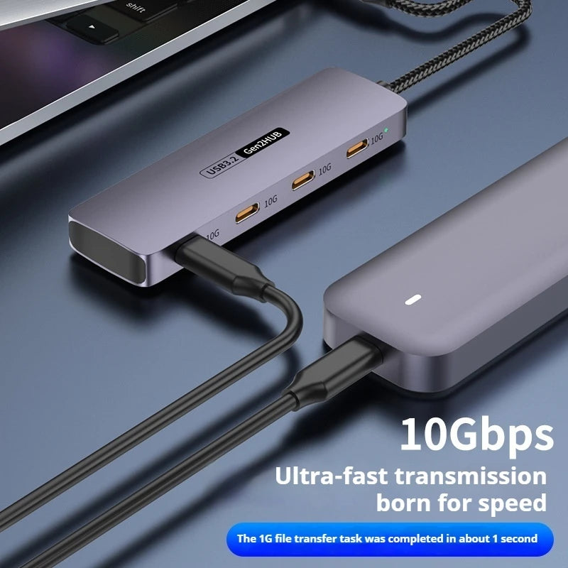 USB C Hubs 4 ports 10Gbps High Speed USB C Splitter