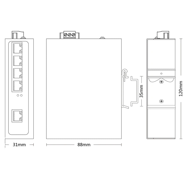 New IP40 Fanless Industrial Switch